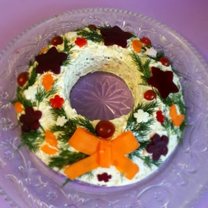 Салат "Рождественский венок" Салат "Рождественский венок"