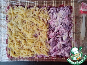 Салат-рулет "Селёдка под шубой" Салат-рулет "Селёдка под шубой"