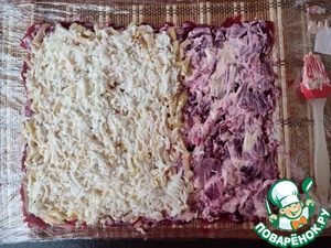 Салат-рулет "Селёдка под шубой" Салат-рулет "Селёдка под шубой"