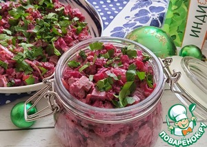 Салат с печенью индейки