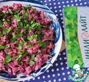 Салат с печенью индейки