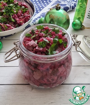 Салат с печенью индейки