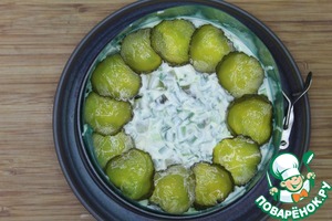 Салат с печенью трески "По-мурмански"