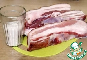 Сало солёное горячим способом