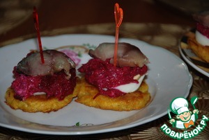 Селедка на шубе с драником