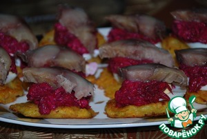 Селедка на шубе с драником