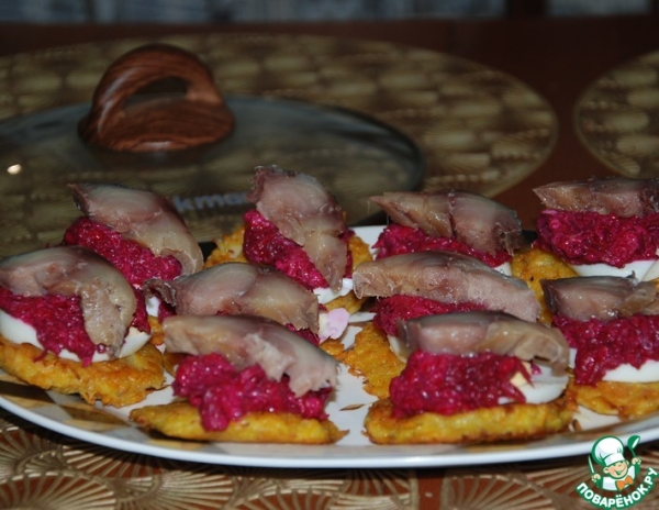 Селедка на шубе с драником