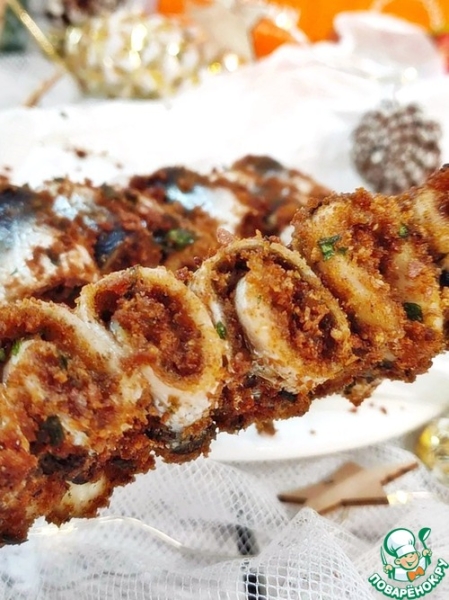 Шашлычок из рыбы в панировке "Kruazett"
