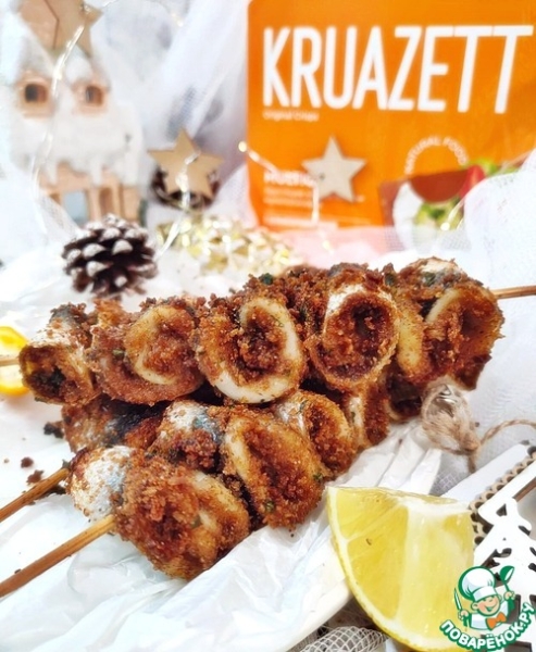 Шашлычок из рыбы в панировке "Kruazett" Шашлычок из рыбы в панировке "Kruazett"