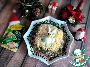 Слоёный салат "Новогодний" Слоёный салат "Новогодний"