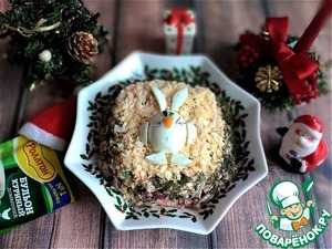 Слоёный салат "Новогодний" Слоёный салат "Новогодний"