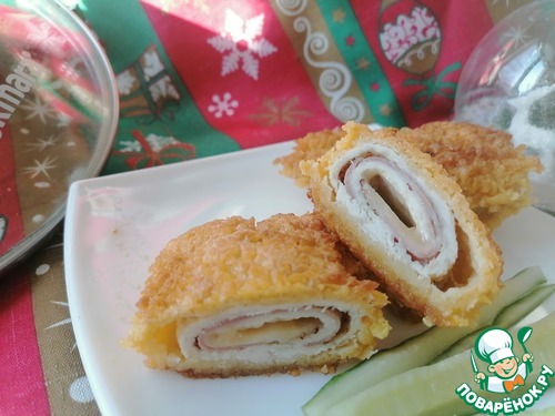 Сочные куриные рулетики в необычной панировке