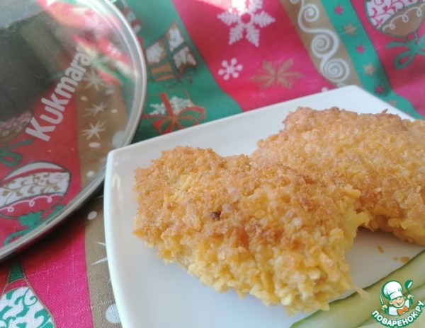 Сочные куриные рулетики в необычной панировке