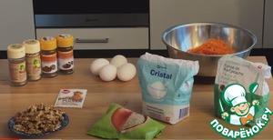 Сочный морковный торт с орехами