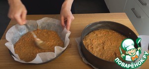 Сочный морковный торт с орехами