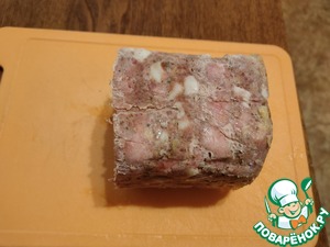 Свиная ветчина с салом в ветчиннице