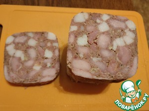 Свиная ветчина с салом в ветчиннице