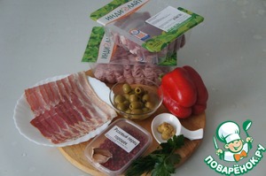 Террин из индейки с розовым перцем