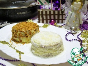 Торт "Медовик" с кокосовым кремом