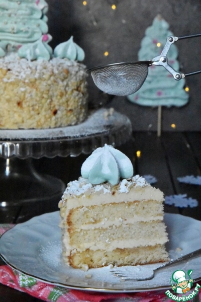 Торт "Подарочный" новогодний