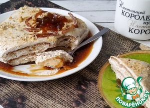 Творожный десерт с финиками и бананом Творожный десерт с финиками и бананом