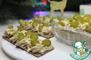 Закуска на хлебцах "Грибная" Закуска на хлебцах "Грибная"