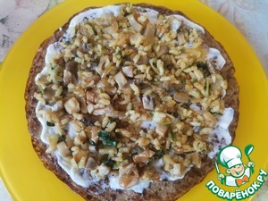 Закусочные печёночные блинчики с грибами Закусочные печёночные блинчики с грибами