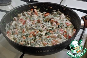 Жюльен со шпинатом Жюльен со шпинатом