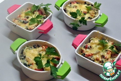 Жюльен со шпинатом Жюльен со шпинатом