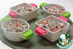 Жюльен со шпинатом Жюльен со шпинатом