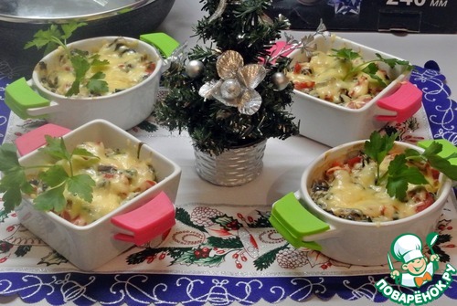 Жюльен со шпинатом Жюльен со шпинатом