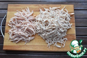 Салат с индейкой и корейской морковью Салат с индейкой и корейской морковью