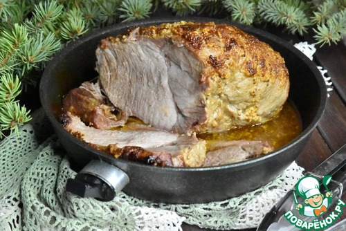 Запеченное мясо с горчицей