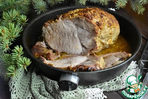 Запеченное мясо с горчицей