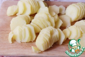 Галета с картофелем и рыбой