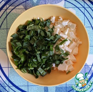 Хлеб с сыром фета и черемшой Хлеб с сыром фета и черемшой