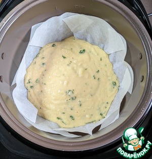 Миндальный пирог с базиликом