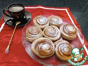 Кефирные рулетики на сковороде Кефирные рулетики на сковороде