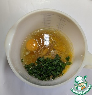 Миндальный пирог с базиликом