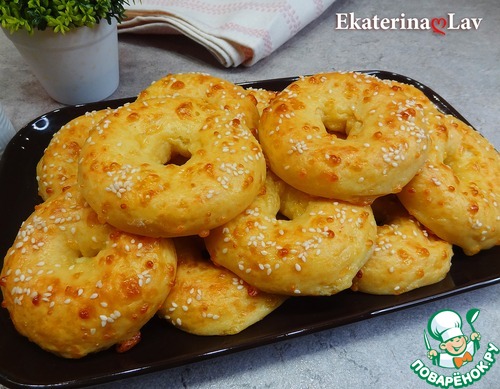 Творожно-сырные колечки в духовке Творожно-сырные колечки в духовке