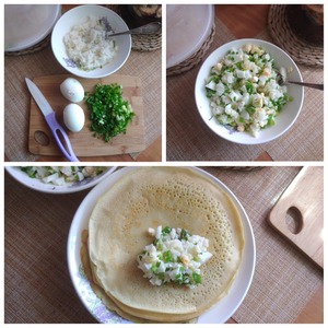 Фаршированные блины "как пирожки"