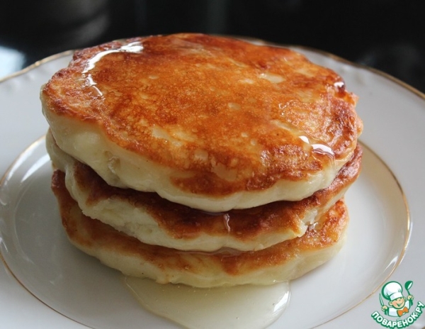 Творожно-яблочные оладьи без яиц Творожно-яблочные оладьи без яиц