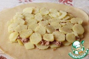 Галета с картофелем и рыбой