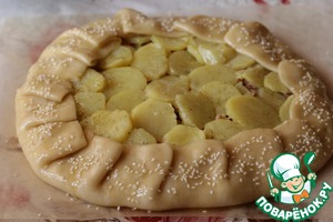 Галета с картофелем и рыбой