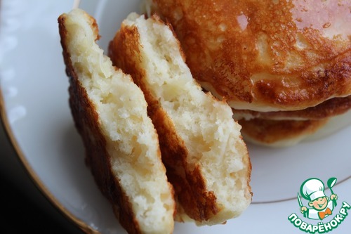 Творожно-яблочные оладьи без яиц Творожно-яблочные оладьи без яиц