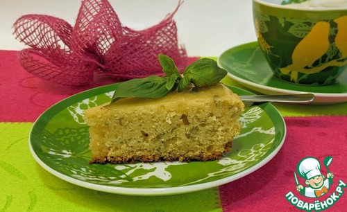 Миндальный пирог с базиликом