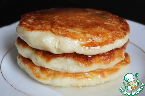 Творожно-яблочные оладьи без яиц Творожно-яблочные оладьи без яиц