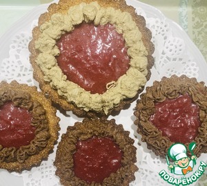 Корзиночки из гречневой муки с кремом Корзиночки из гречневой муки с кремом