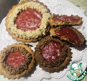 Корзиночки из гречневой муки с кремом Корзиночки из гречневой муки с кремом