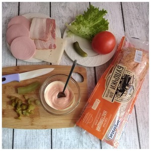 Бургер "Дачный завтрак" Бургер "Дачный завтрак"